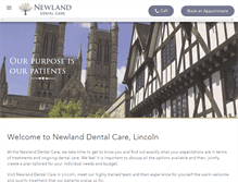 Tablet Screenshot of newland-dental.co.uk